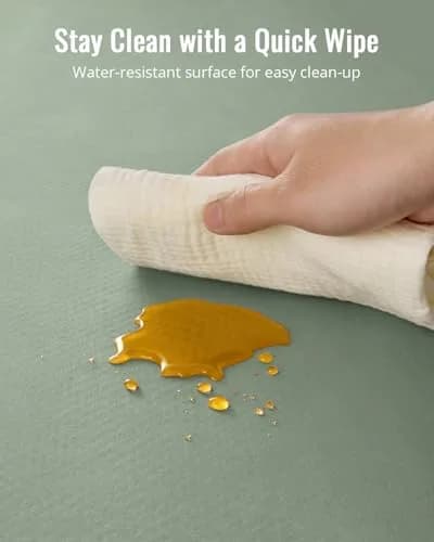 Blissful Diary Baby Splat Mat 128cm x 128cm (50.4 x 50.4 Inch) | Waterproof Floor Protector for High Chairs & Playtime thumbnail 6