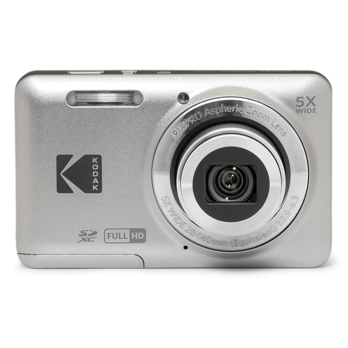 KODAK PIXPRO FZ55 Digital Camera Gray 16MP CMOS 5X Optical Zoom 28mm Wide Angle 1080P Full HD Video 2.7" LCD | Compact Point and Shoot Camera - view 2