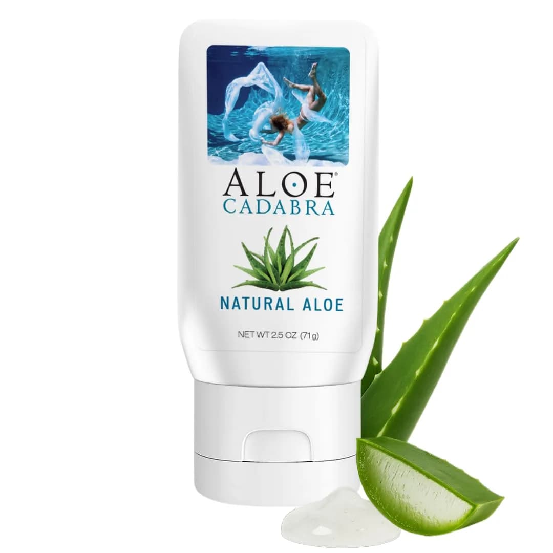 Aloe Cadabra Organic Natural Personal Lubricant Unscented 74ml (2.5 Fl Oz) | pH-Balanced, Vegan, NSF Certified — Aloe / 5.5 Fl Oz