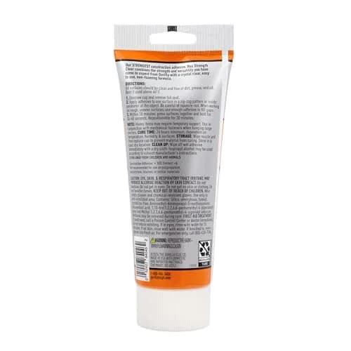 Gorilla Max Strength Clear Construction Adhesive 207ml (7 oz) | Bonds Wood, Metal, Tile, Stone, Glass, Mirror, Concrete thumbnail 9