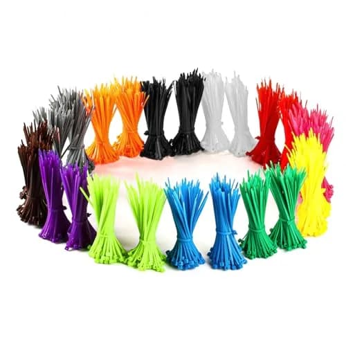HexinYigjly 2400 Pcs 4 Inch Multicolor Nylon Zip Ties | UV & Heat Resistant for Home, Office, Garden thumbnail 1