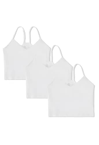 Pact Organic Cotton Women's Cropped Camisole 3-Pack | Supportive, Eco-Friendly, Comfortable (70-120 chars) thumbnail 1