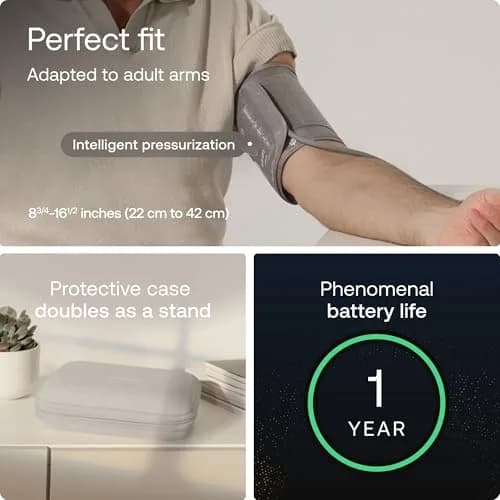 Withings BPM Vision Automatic Arm Blood Pressure Monitor | FDA-Cleared, WiFi & Bluetooth thumbnail 6