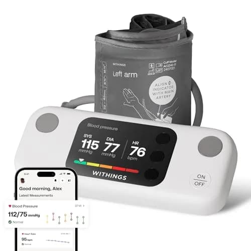 Withings BPM Vision Automatic Arm Blood Pressure Monitor | FDA-Cleared, WiFi & Bluetooth thumbnail 1