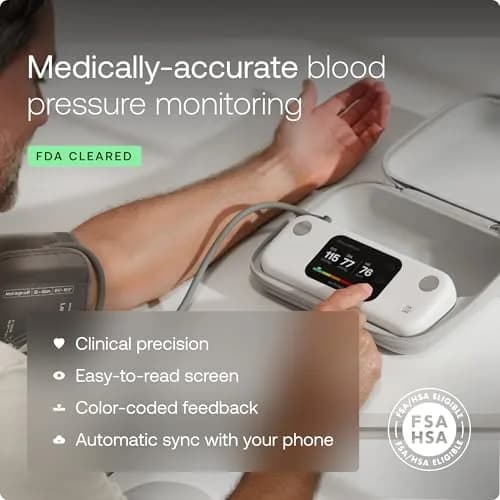 Withings BPM Vision Automatic Arm Blood Pressure Monitor | FDA-Cleared, WiFi & Bluetooth thumbnail 2