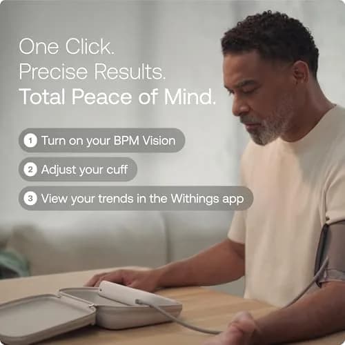 Withings BPM Vision Automatic Arm Blood Pressure Monitor | FDA-Cleared, WiFi & Bluetooth thumbnail 3