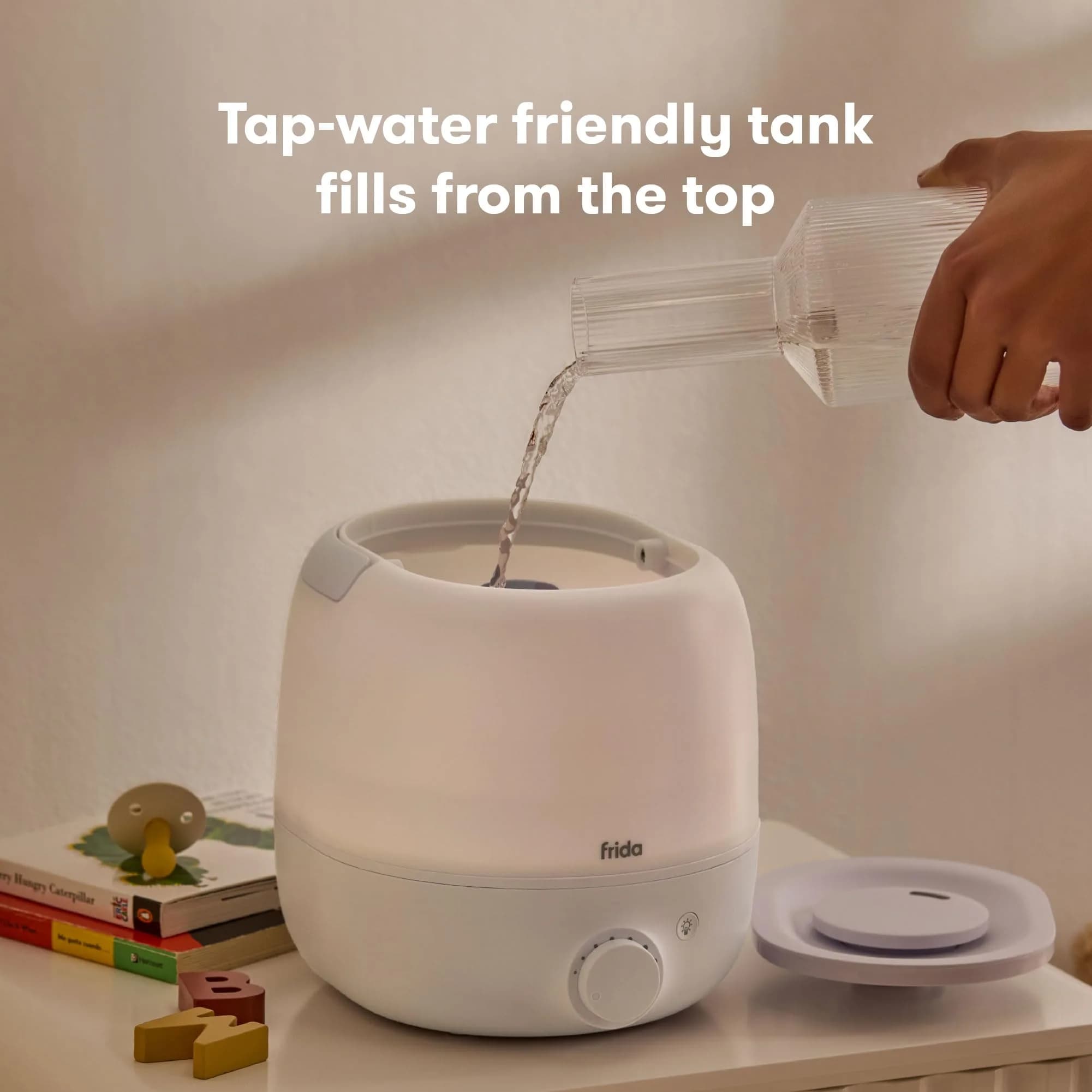 Frida Baby 3-in-1 Cool Mist Humidifier, Diffuser & Nightlight 0.6 Gallon Tank | Hydrates Rooms up to 320 sq ft - view 3