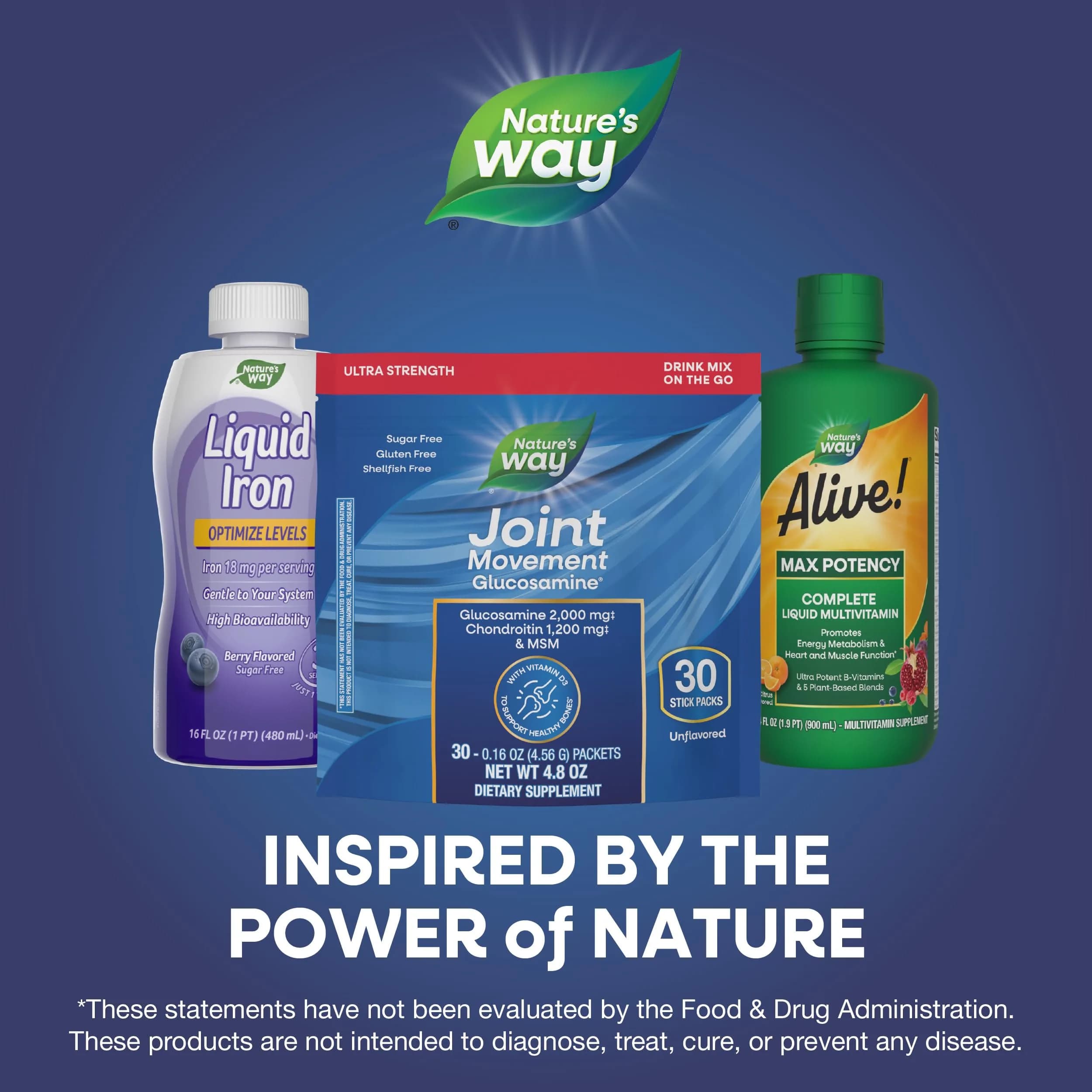 Nature's Way Joint Movement Glucosamine Drink Mix 30 ct | Ultra-Strength Formula with MSM, Hyaluronic Acid, and Vitamin D3 for Bone Support and Muscle Function* - view 6