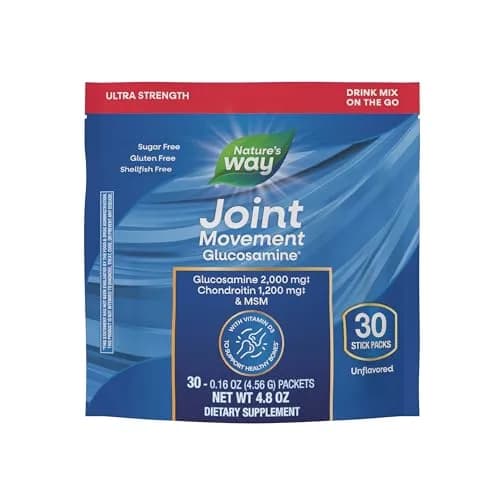 Nature's Way Joint Movement Glucosamine Drink Mix 30 ct | Ultra-Strength Formula with MSM, Hyaluronic Acid, and Vitamin D3 for Bone Support and Muscle Function* thumbnail 1