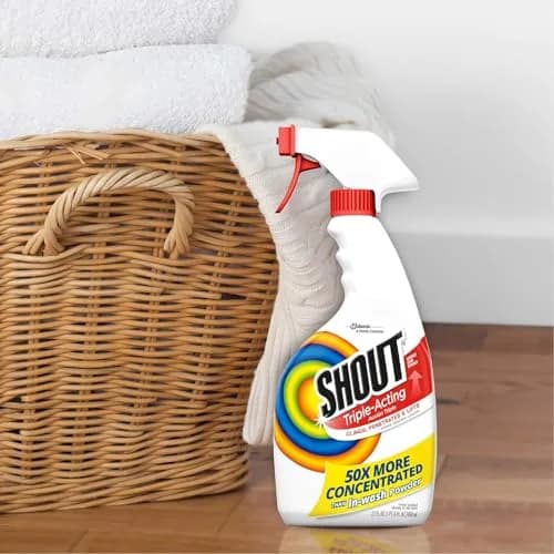 SHOUT Active Enzyme Spray and Wash Stain Remover Fabric Routine Bundle 22oz (650ml) + 60oz (1.7L) Refill | Concentrated Formula for Tough Stains thumbnail 5