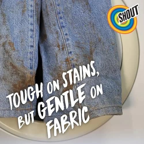 SHOUT Active Enzyme Spray and Wash Stain Remover Fabric Routine Bundle 22oz (650ml) + 60oz (1.7L) Refill | Concentrated Formula for Tough Stains thumbnail 3