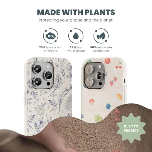 Pela Phone Case Compatible with iPhone 16 Pro | Limited Edition | MagSafe | Eco Friendly | Porcelain thumbnail 5