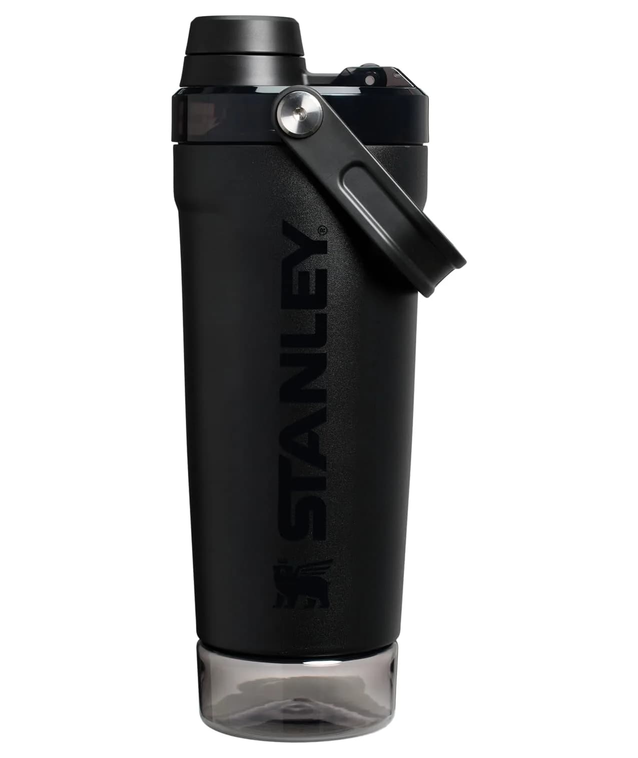 STANLEY Vitalize Shaker Bottle 567g (20 oz) in Black | Leakproof Insulated Stainless Steel Shaker Cup with Base Storage - main product image
