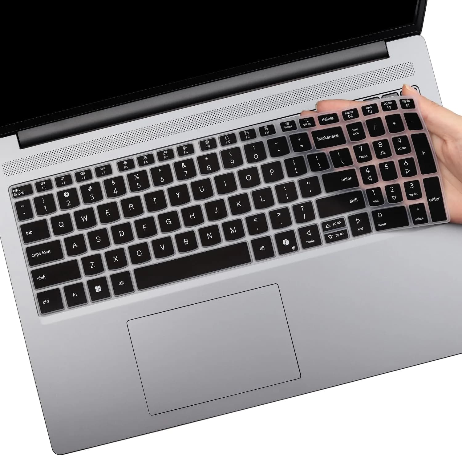 MUBUY-GOL Black Keyboard Cover for Lenovo IdeaPad Slim 3/5 15.3" 16" (Gen 11/10) | Fits Backlit Keyboards — Black