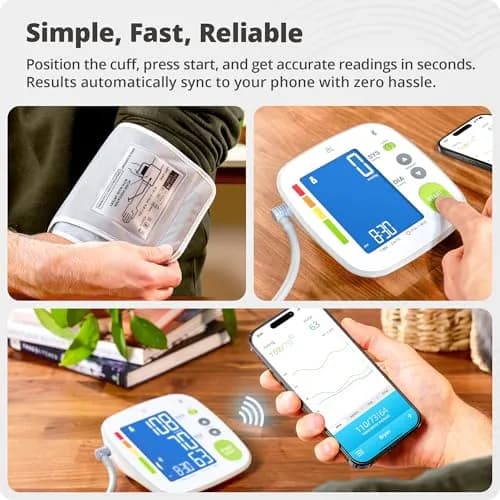 Greater Goods Bluetooth Blood Pressure Monitor with Extra-Large Cuff (40-52 cm / 15.7"-20.5") | Automatic Digital Upper Arm BP Monitor for Large Arms thumbnail 4