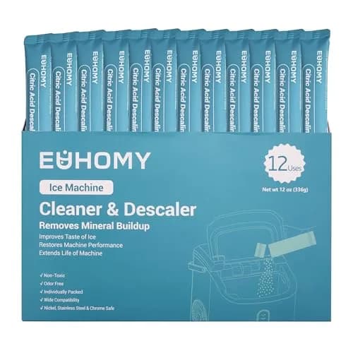 EUHOMY Ice Maker Cleaner & Descaler 12 Uses | 340g (12 oz) Pack | Organic Citric Acid Formula thumbnail 1
