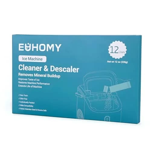 EUHOMY Ice Maker Cleaner & Descaler 12 Uses | 340g (12 oz) Pack | Organic Citric Acid Formula thumbnail 8