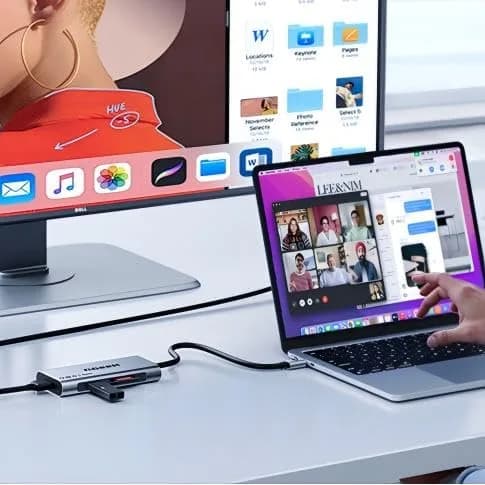 QGeeM USB C Hub 7-in-1 | 4K HDMI, 3 USB 3.0, 100W PD, Micro SD & SD Card Reader thumbnail 8