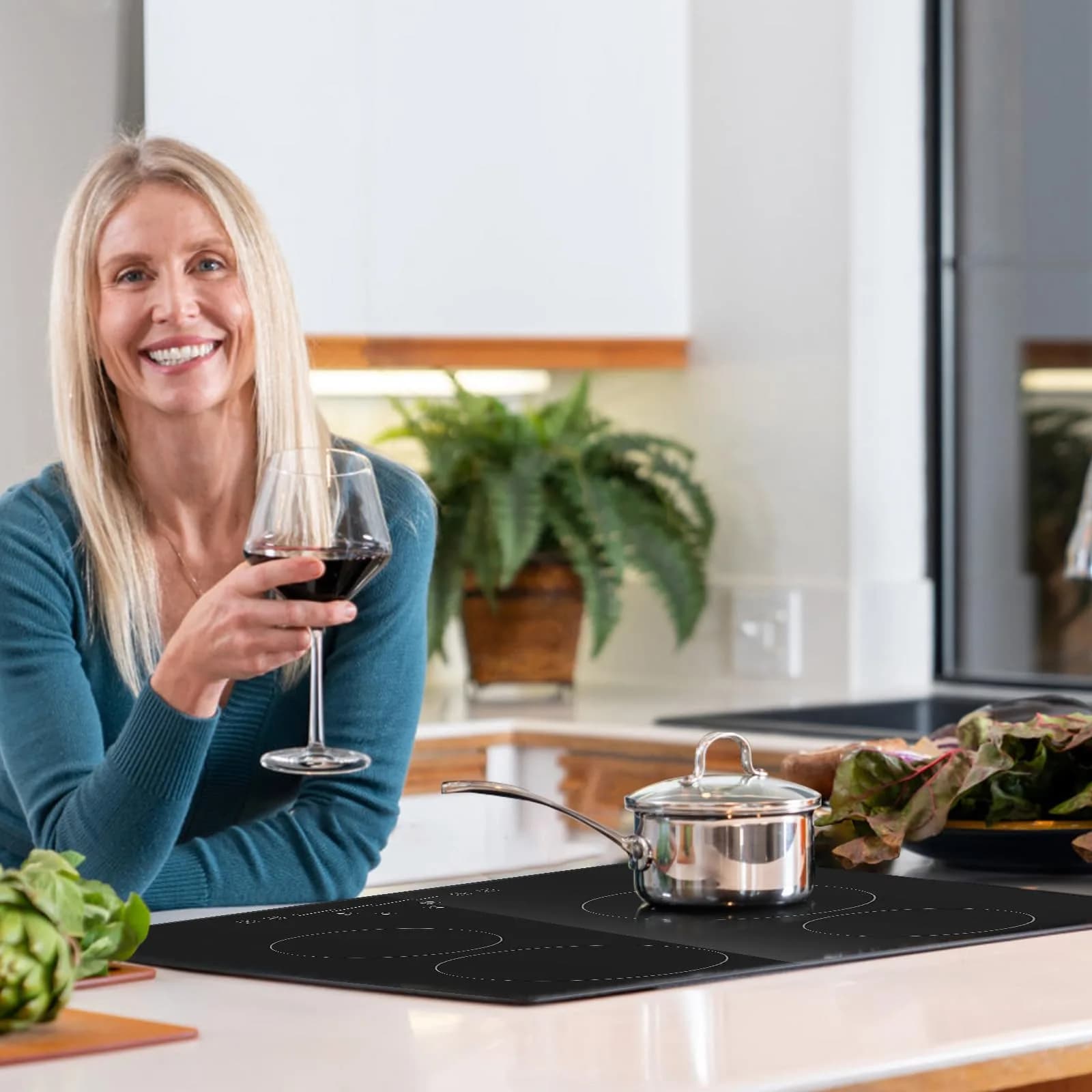 VEVOR LT4-77 Built-in Electric Ceramic Cooktop 6000W 24-inch | 220-240V Touch Control Radiant Stove Top - view 8