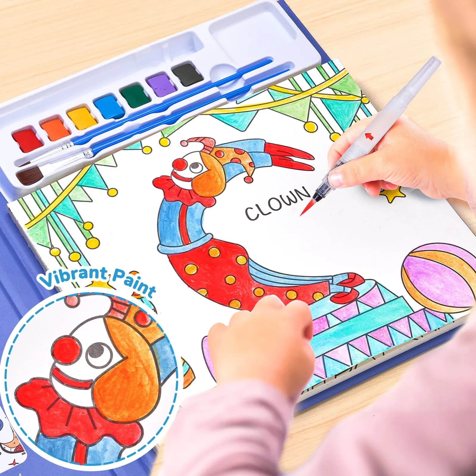 JoyCat Paint with Water Coloring Books for Toddlers, Watercolor Painting Sets for Kids Ages 3-5 4-8, Arts and Crafts Drawing Activities Toy Birthday Gift for Boys Girls - view 7
