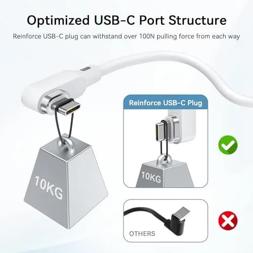 AMVR 16FT(5M) VR Charging Link Cable | USB 3.0 to USB C, 36W Fast Charge, 5Gbps Data Transfer thumbnail 8