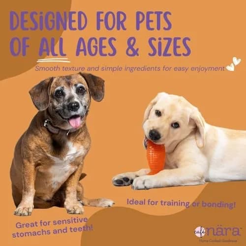 Cafe Nara Peanut Butter Flavored Lickable Treats for Dogs 2oz Pack of 12 | Nutritious & Versatile thumbnail 6