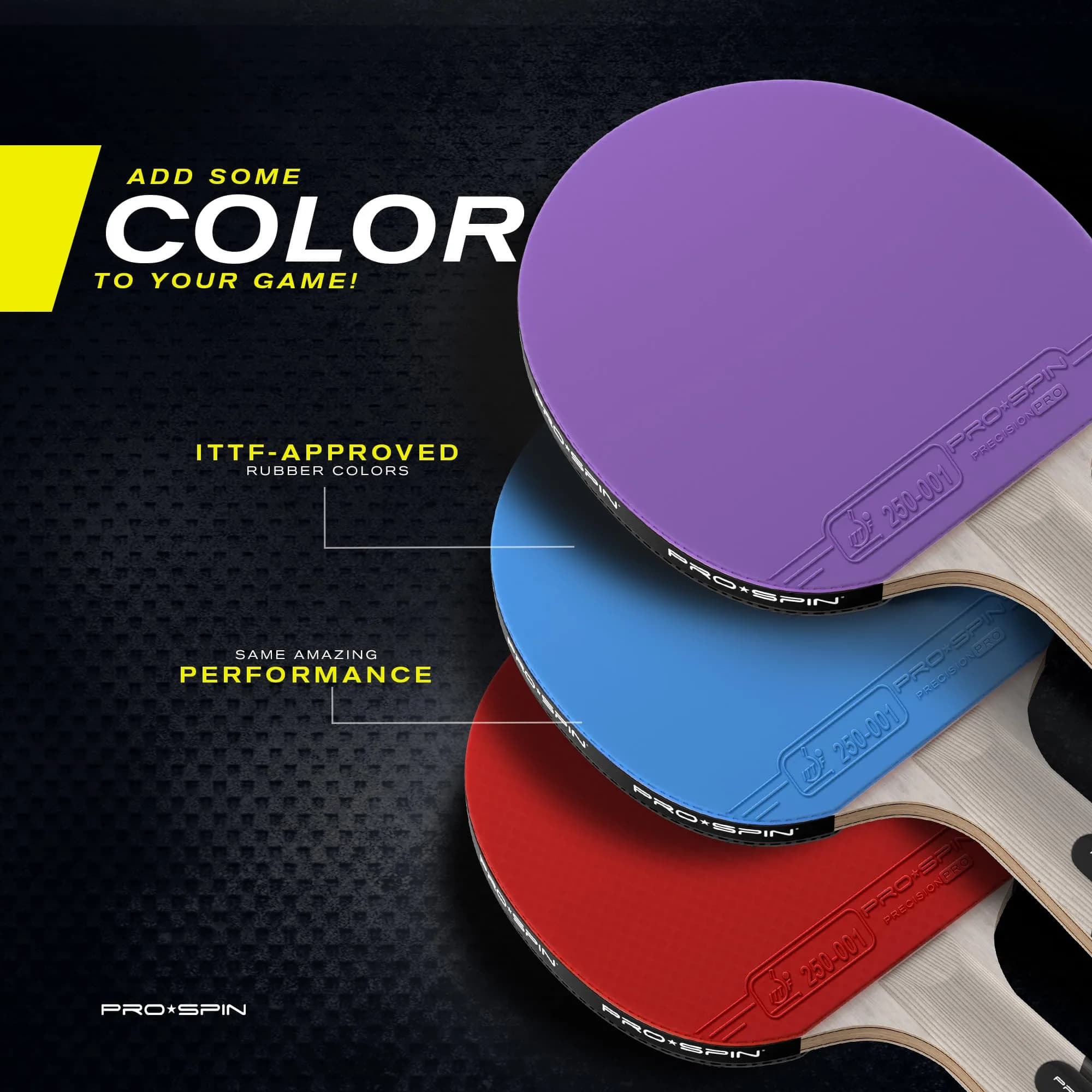 PRO-SPIN ITTF Approved Carbon Fiber Table Tennis Rackets | 7-Ply Blade, 2.0mm Sponge, Shakehand Grip (Blue, 2-Pack) - view 5