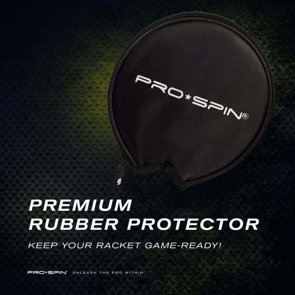 PRO-SPIN ITTF Approved Carbon Fiber Table Tennis Rackets | 7-Ply Blade, 2.0mm Sponge, Shakehand Grip (Blue, 2-Pack) - view 9