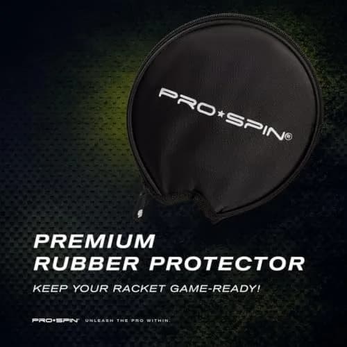 PRO-SPIN ITTF Approved Carbon Fiber Table Tennis Rackets | 7-Ply Blade, 2.0mm Sponge, Shakehand Grip (Blue, 2-Pack) thumbnail 9