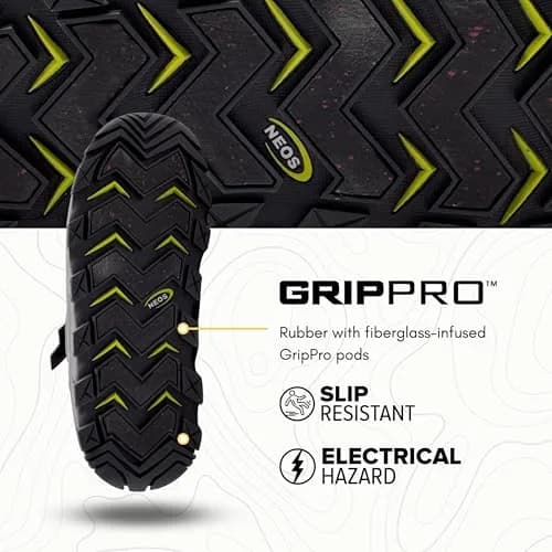 NEOS Klondike Waterproof Winter Overshoe - EH, Slip-Resistant Fits Snow, Work Boots - Rated for -20°F | Durable, Insulated, Waterproof thumbnail 3