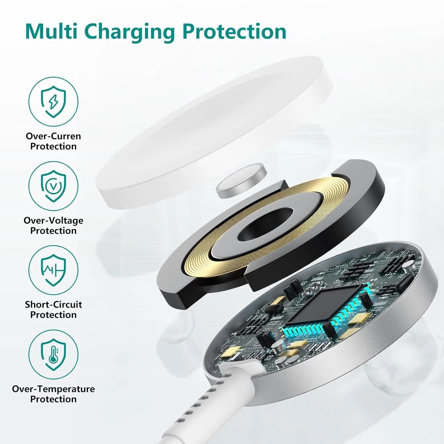 Cerdeti USB C Apple Watch Charger 1.8m (6ft) | MFi Certified Fast Charging Cable for All Apple Watch Series - view 5