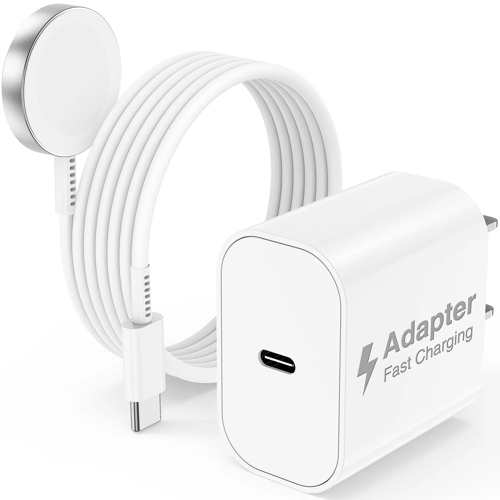 Cerdeti USB C Apple Watch Charger 1.8m (6ft) | MFi Certified Fast Charging Cable for All Apple Watch Series - main product image