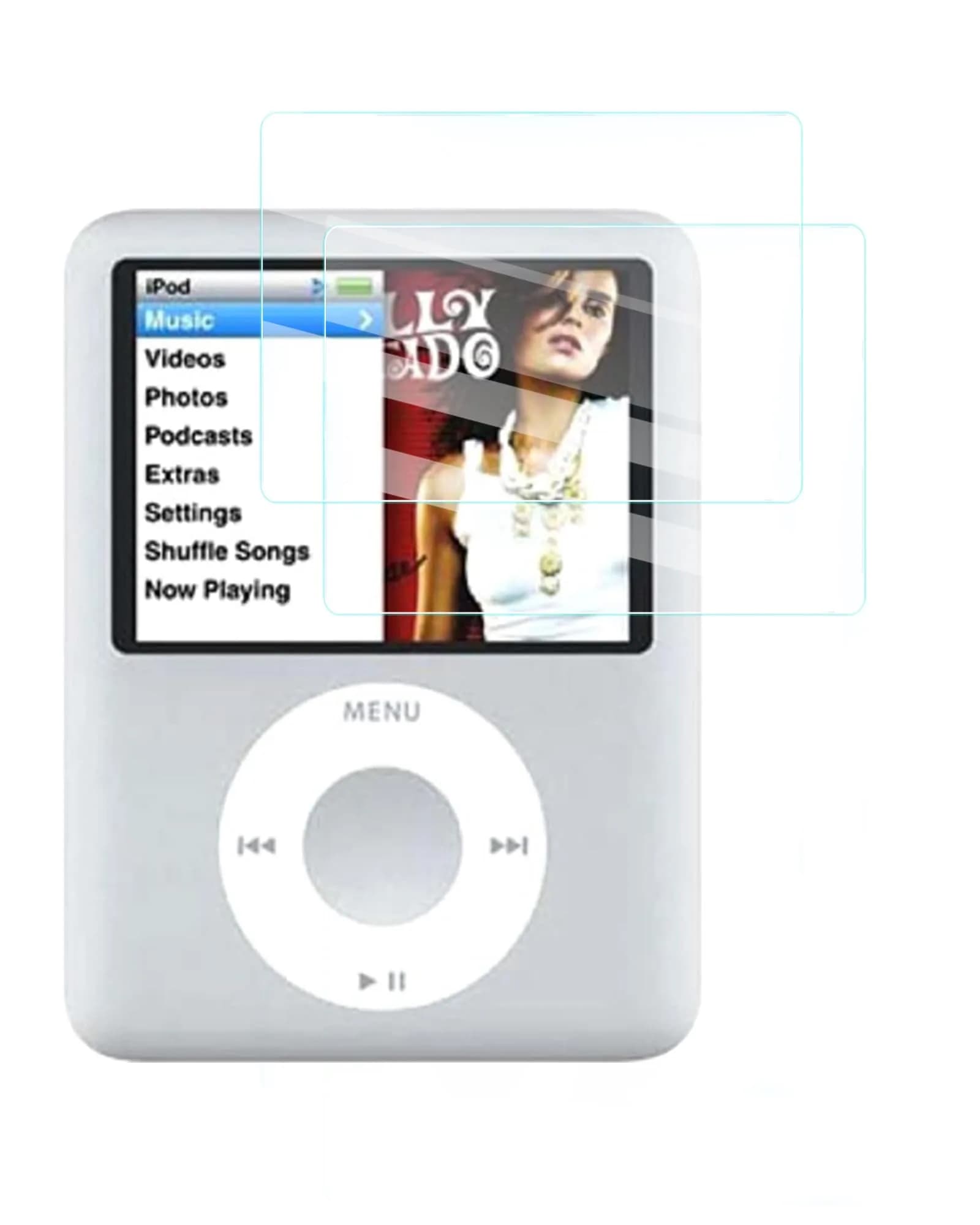 UYRUREL Clear Screen Protector for iPod Nano 3rd Generation, 2-Pack | HD Clarity & Bubble-Free Installation