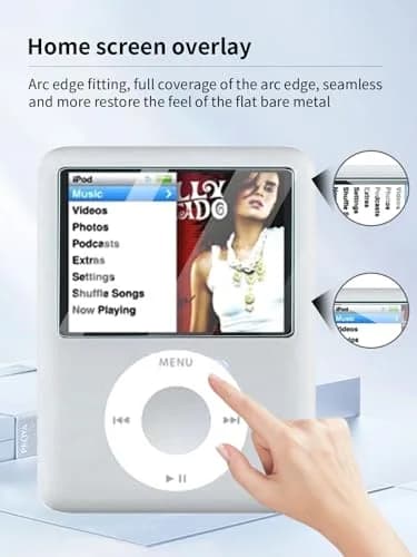 UYRUREL Clear Screen Protector for iPod Nano 3rd Generation, 2-Pack | HD Clarity & Bubble-Free Installation thumbnail 4