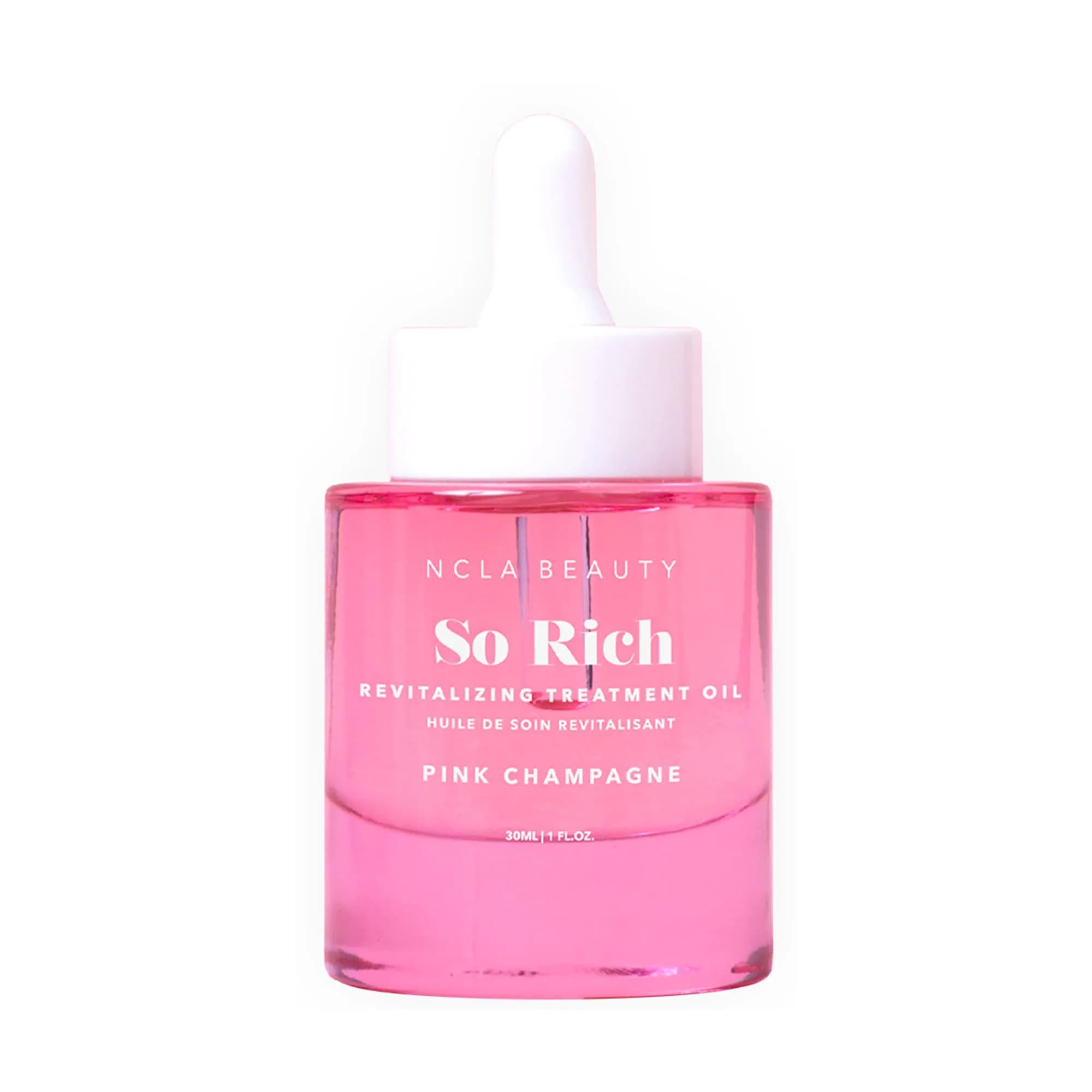 NCLA Beauty So Rich Revitalizing Treatment Oil - Cuticle Oil with Vitamin E - Nourishes with Sunflower & Jojoba, 30ml — Pink Champagne