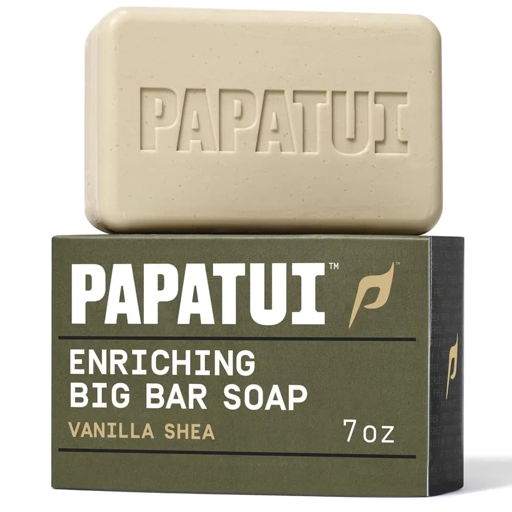 PAPATUI by Dwayne Johnson Enriching Bar Soap Cedar Sport 7oz | Nourishing, Energizing for Active Men — Vanilla / 7 Ounce