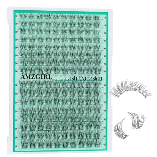 AMZGIRL Lash Clusters 160pcs D Curl | Natural, Reusable & DIY Friendly (en_US) thumbnail 1