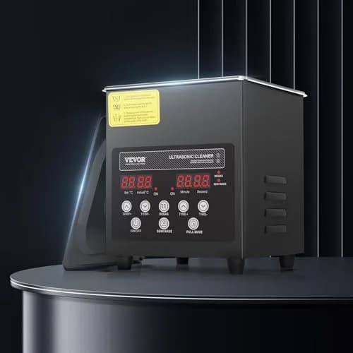 VEVOR 2L Ultrasonic Cleaner Machine 120W (7.6"x6.5"x7.5") | Digital Sonic Cleaner with Heater & Degassing thumbnail 8