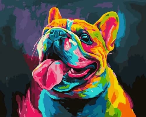 Komking Bulldog Paint by Numbers Kit for Kids Adult 40x50cm (16x20inch) | Easy Fun Activity for Wall Art Decor thumbnail 1