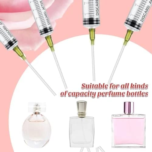 Geiserailie Clear Perfume Syringe Extractor 5ml (0.17 Fl Oz) Decant Kit | 6 Pcs Travel Refill Tool Set thumbnail 6