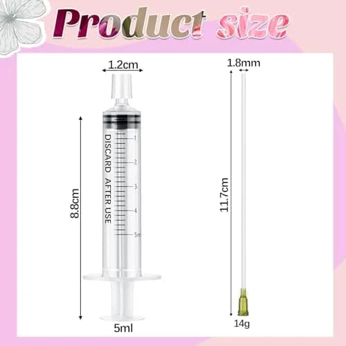 Geiserailie Clear Perfume Syringe Extractor 5ml (0.17 Fl Oz) Decant Kit | 6 Pcs Travel Refill Tool Set thumbnail 2