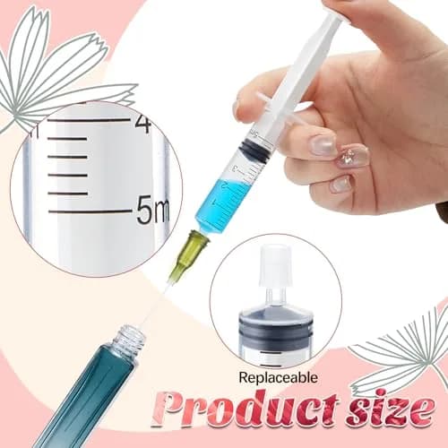 Geiserailie Clear Perfume Syringe Extractor 5ml (0.17 Fl Oz) Decant Kit | 6 Pcs Travel Refill Tool Set thumbnail 3