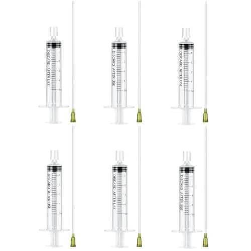 Geiserailie Clear Perfume Syringe Extractor 5ml (0.17 Fl Oz) Decant Kit | 6 Pcs Travel Refill Tool Set - main product image