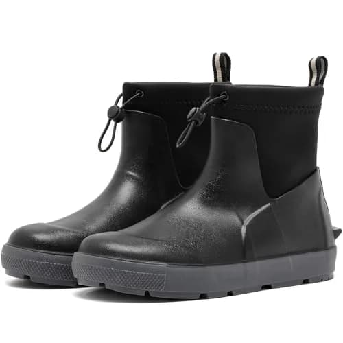 CKWLXQY Men's Deck Boots Waterproof Ankle Rain Boots for Fishing & Boating | Slip-On, Ankle-High, Polyvinyl Chloride thumbnail 1