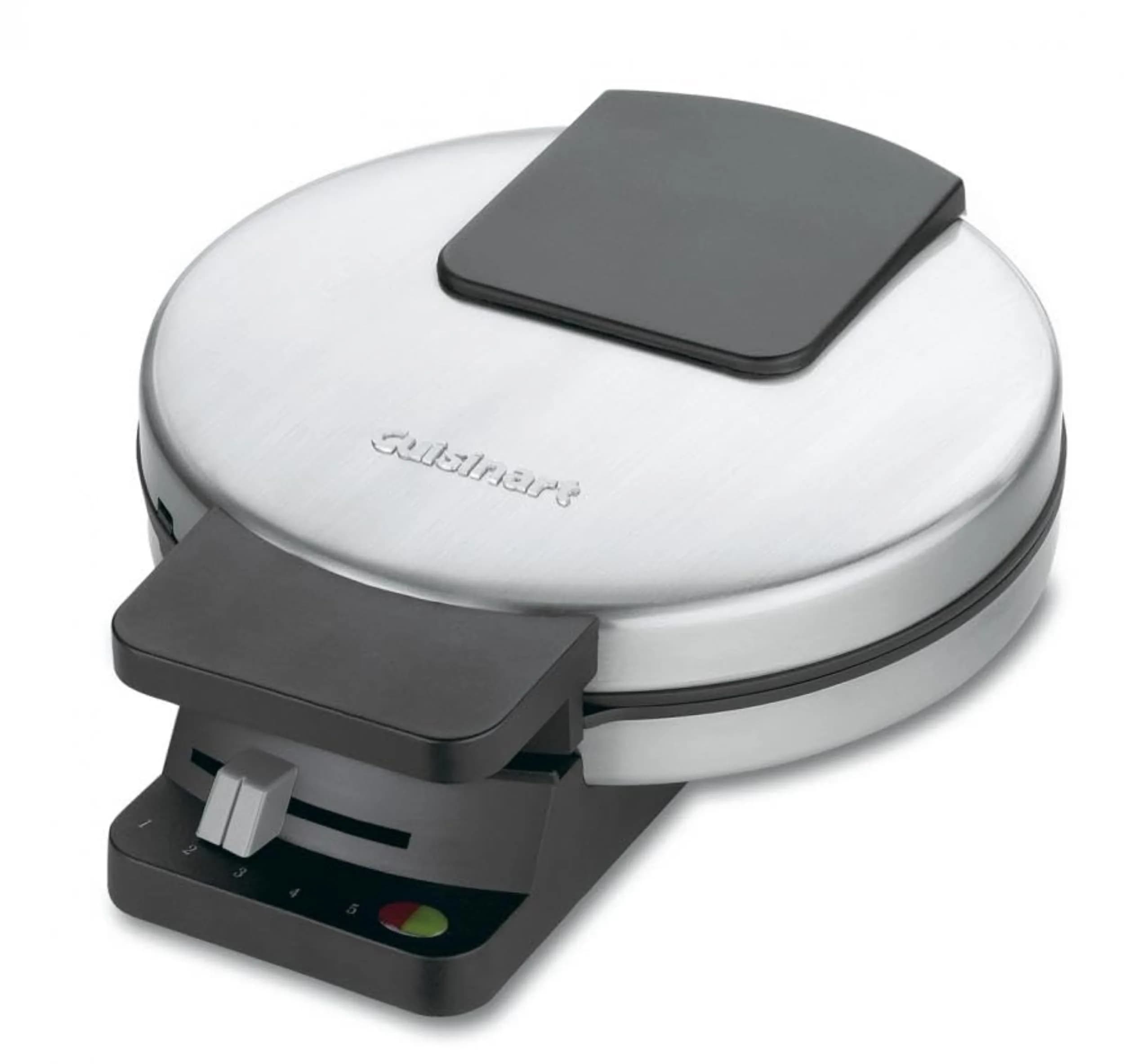 Cuisinart Round Classic Waffle Maker 1250W | 18cm (7 inch) Cooking Surface | 5-Setting Browning Control