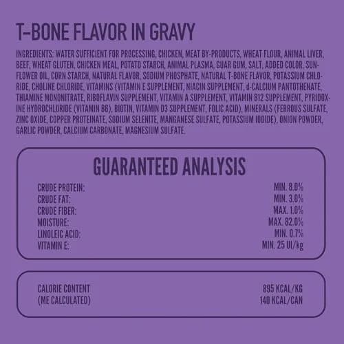 Strongheart Steak Flavor Cuts in Gravy Dog Food 5.5oz Can | Complete Adult Nutrition thumbnail 2