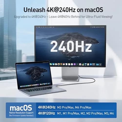 Cable Matters USB-C to HDMI 2.1 Cable 0.9m | 8K@60Hz / 4K@240Hz, Mac & Windows Compatible thumbnail 2