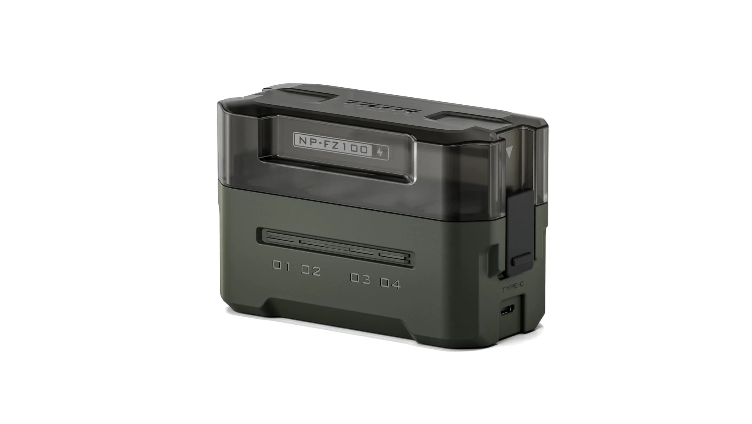 Tilta NP-FZ100 Portable Charging Station | 4-Channel 45W PD Fast Charging, Green - main product image