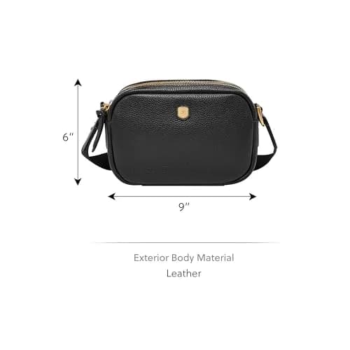 Fossil Handbag Utility Black | Classic Top-Handle Style, 22.9cm x 15.3cm x 7.7cm thumbnail 4