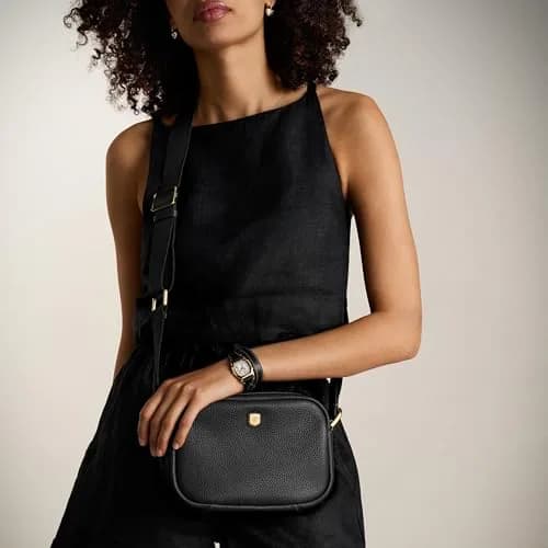 Fossil Handbag Utility Black | Classic Top-Handle Style, 22.9cm x 15.3cm x 7.7cm thumbnail 2